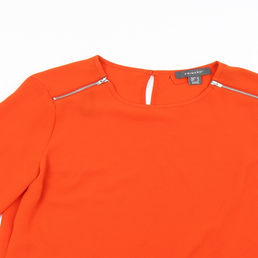 Primark Womens Orange   Basic Blouse Size 12