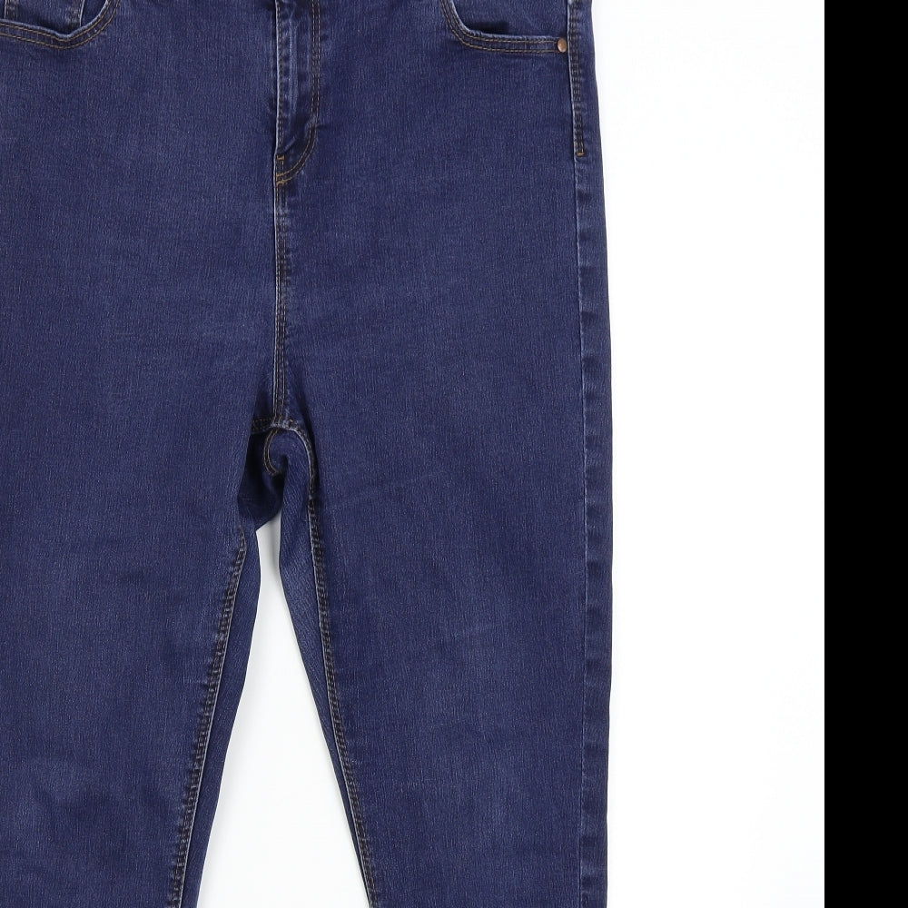 George Womens Blue  Denim Skinny Jeans Size 16 L26 in - Short