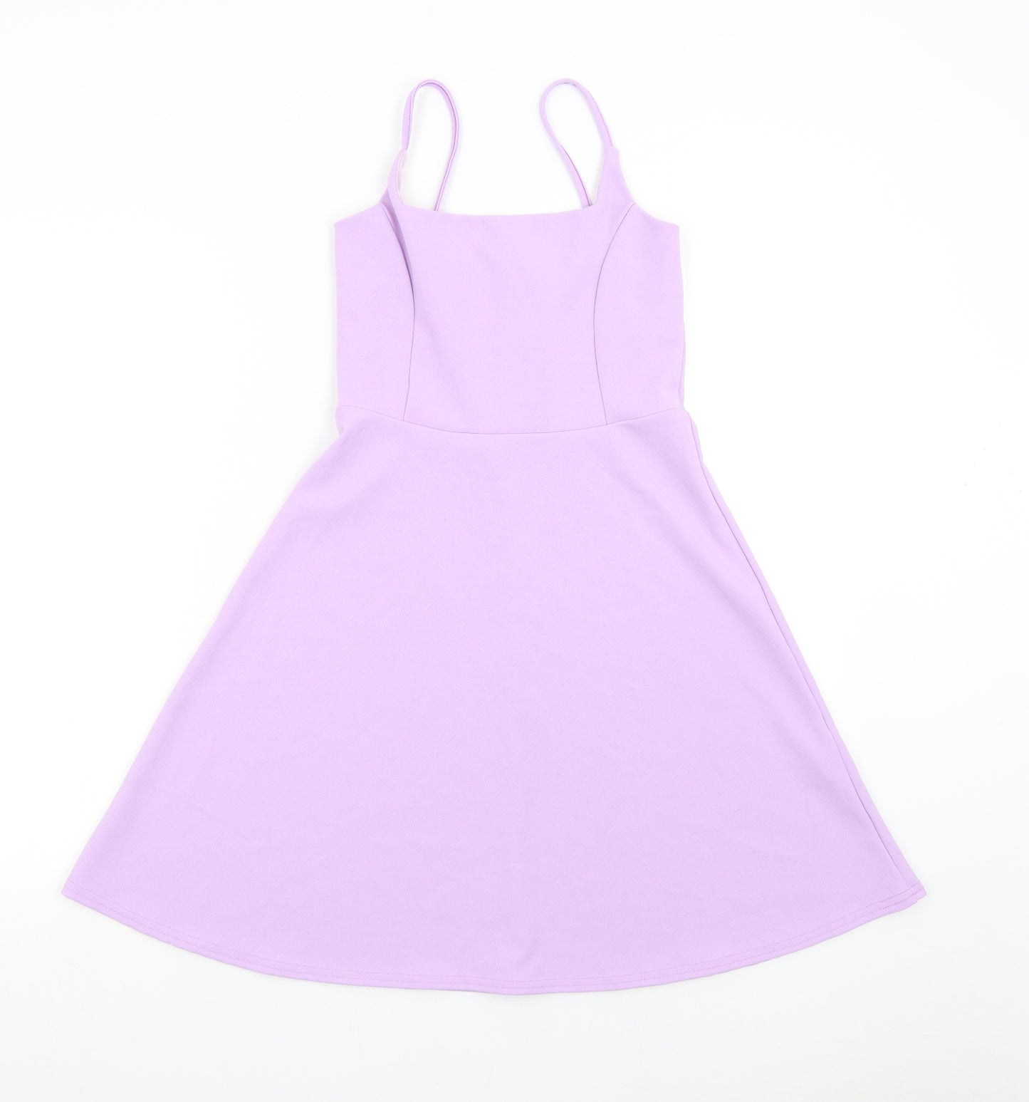 Boohoo Womens Purple   Fit & Flare  Size 8