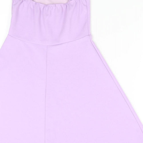 Boohoo Womens Purple   Fit & Flare  Size 8