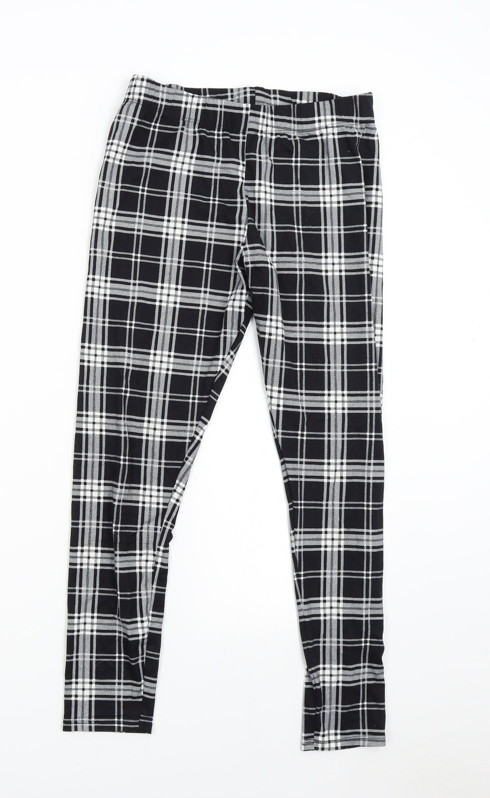 Primark Womens Black Check   Pyjama Pants Size S