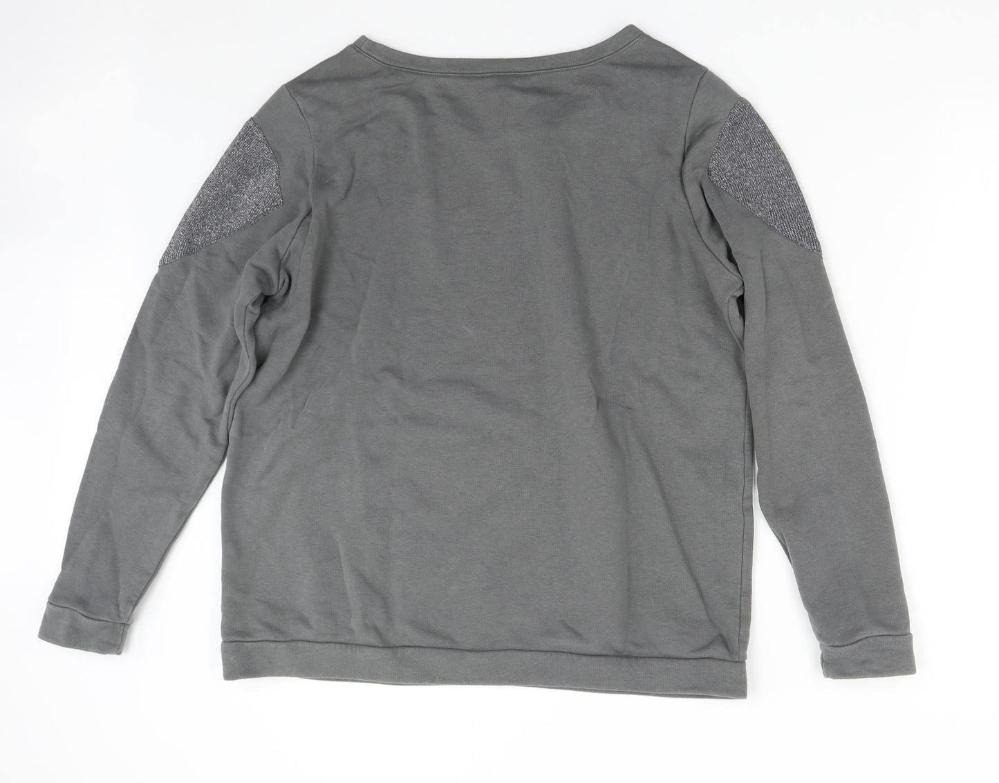 M&S Womens Grey   Pullover Sweatshirt Size 10