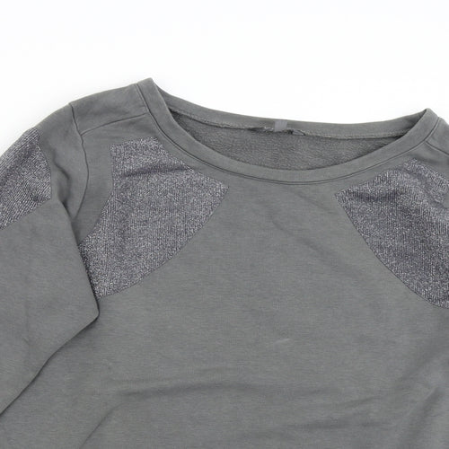 M&S Womens Grey   Pullover Sweatshirt Size 10