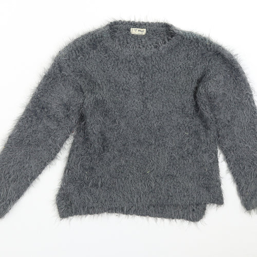 NEXT Girls Grey   Pullover Jumper Size 8 Years