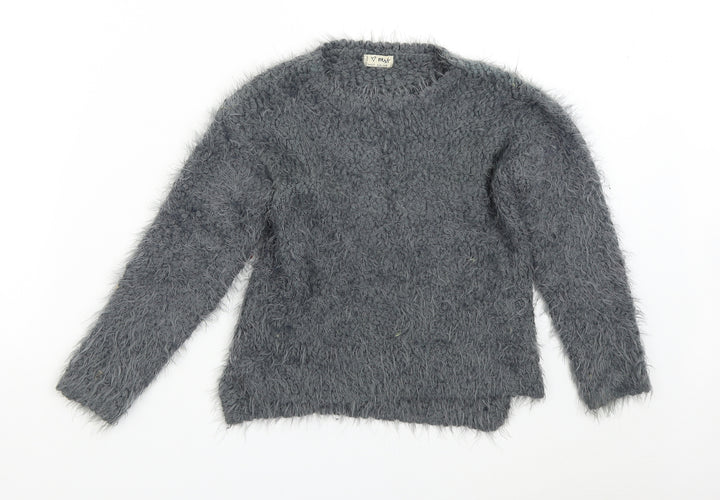 NEXT Girls Grey Pullover Jumper Size 8 Years