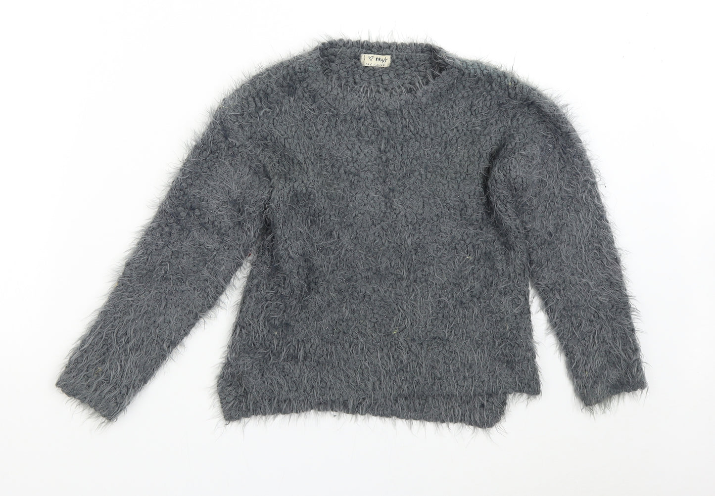 NEXT Girls Grey   Pullover Jumper Size 8 Years