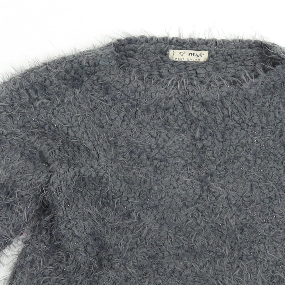 NEXT Girls Grey   Pullover Jumper Size 8 Years
