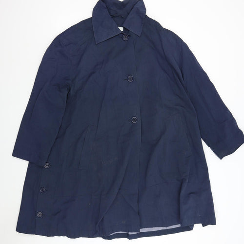 Gil Bret Womens Blue   Overcoat Coat Size 14