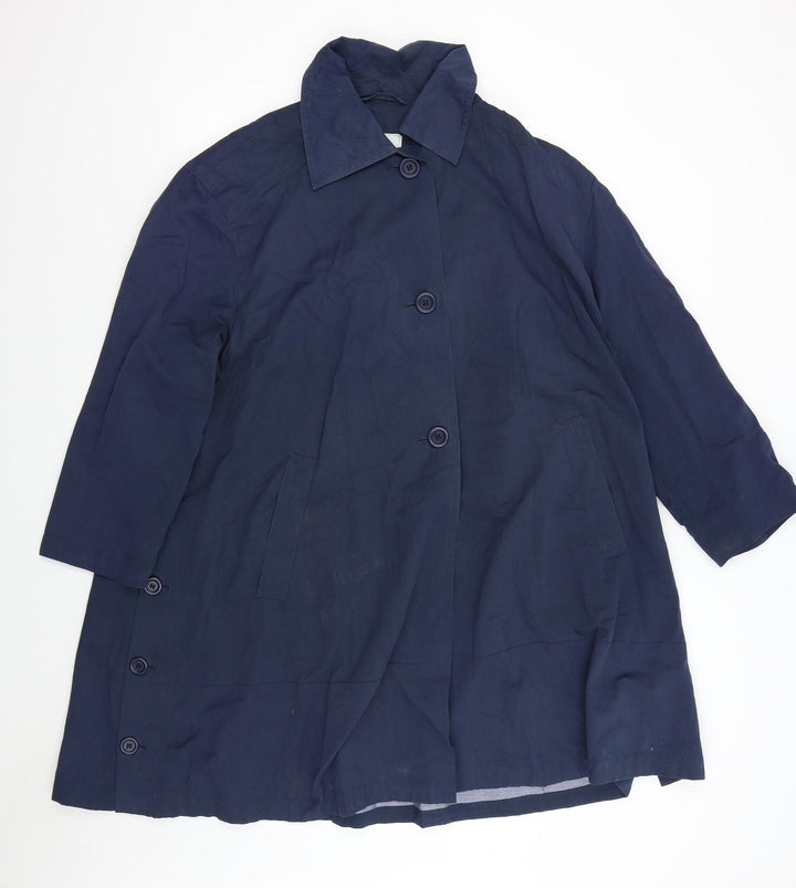 Gil Bret Womens Blue Overcoat Coat Size 14