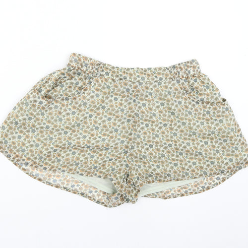 H&M Womens Multicoloured Floral  Hot Pants Shorts Size 10