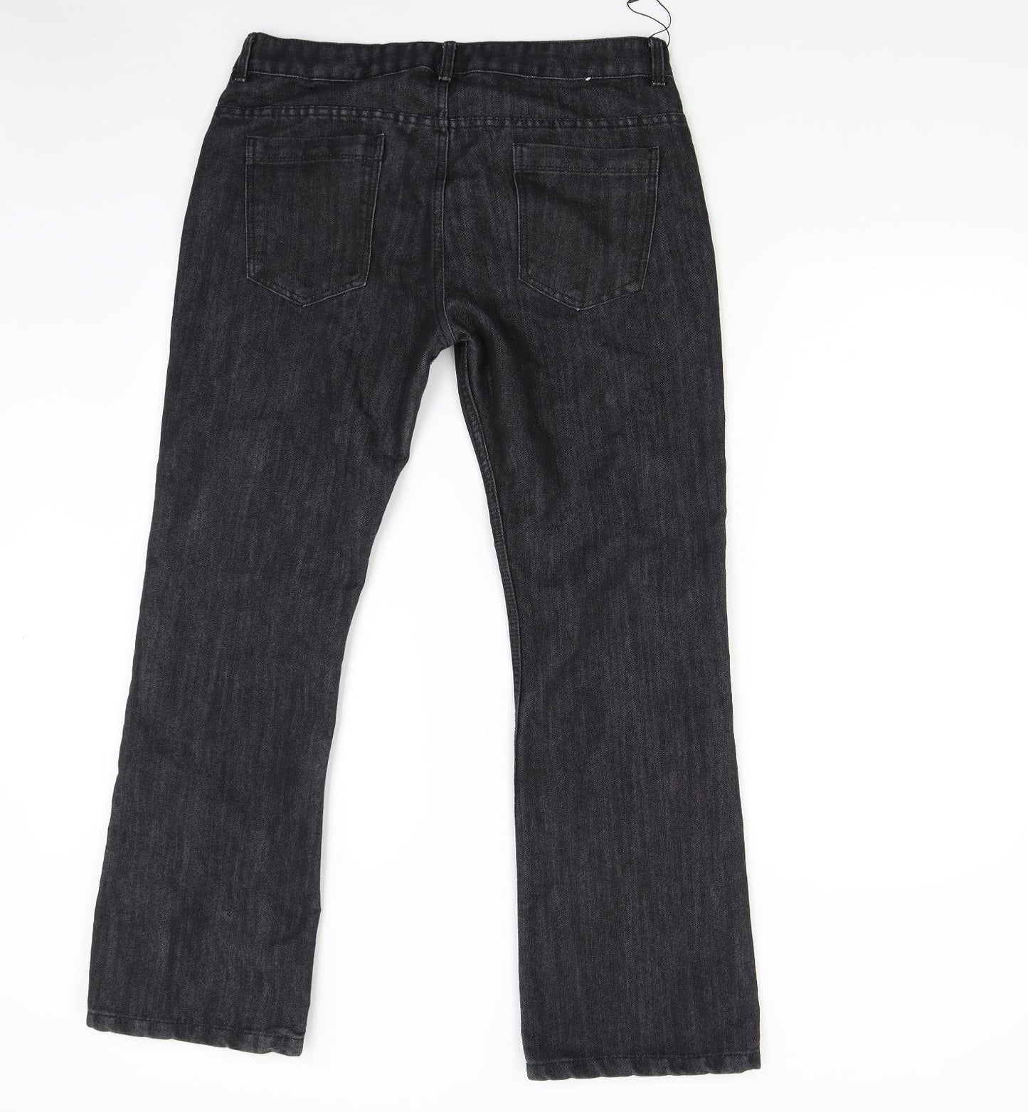 Primark Mens Black  Denim Bootcut Jeans Size 32 L30 in