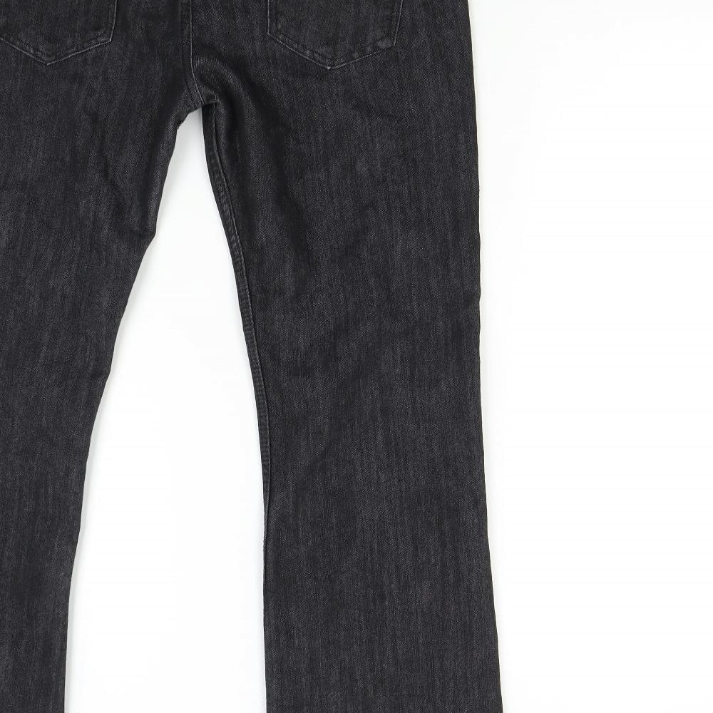 Primark Mens Black  Denim Bootcut Jeans Size 32 L30 in