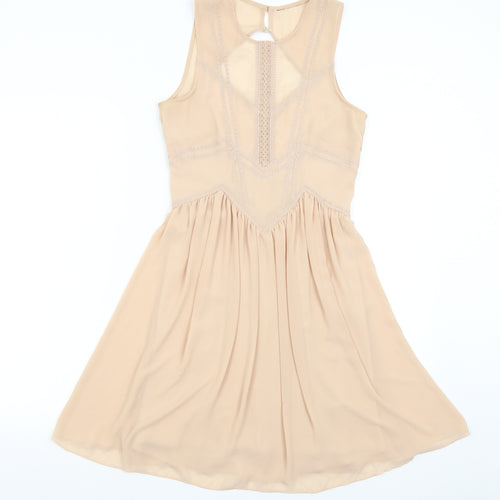 H&M Womens Pink   Fit & Flare  Size S