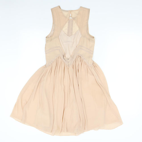 H&M Womens Pink   Fit & Flare  Size S