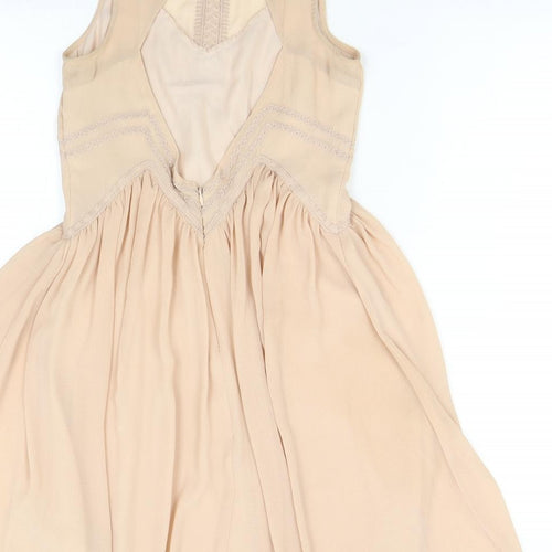 H&M Womens Pink   Fit & Flare  Size S