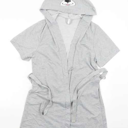 MRP Womens Grey Solid   Robe Size 12