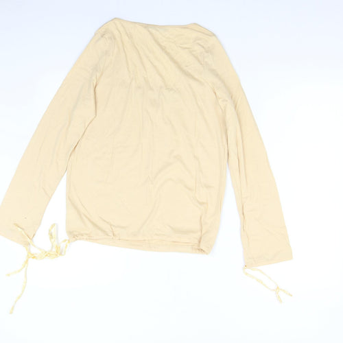 Cote Femme Womens Beige   Basic T-Shirt Size 38