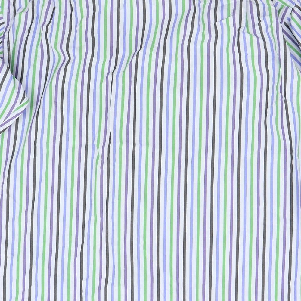 Thomas Pink Mens Multicoloured Striped   Dress Shirt Size 34