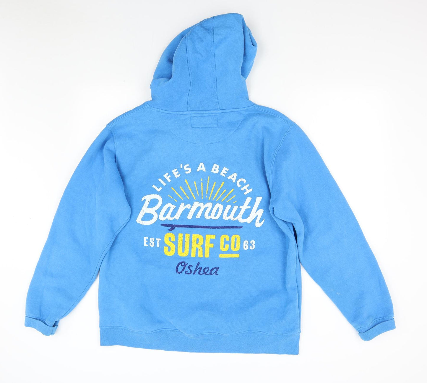 O' Shea Mens Blue   Pullover Hoodie Size L  - Barmouth Surf
