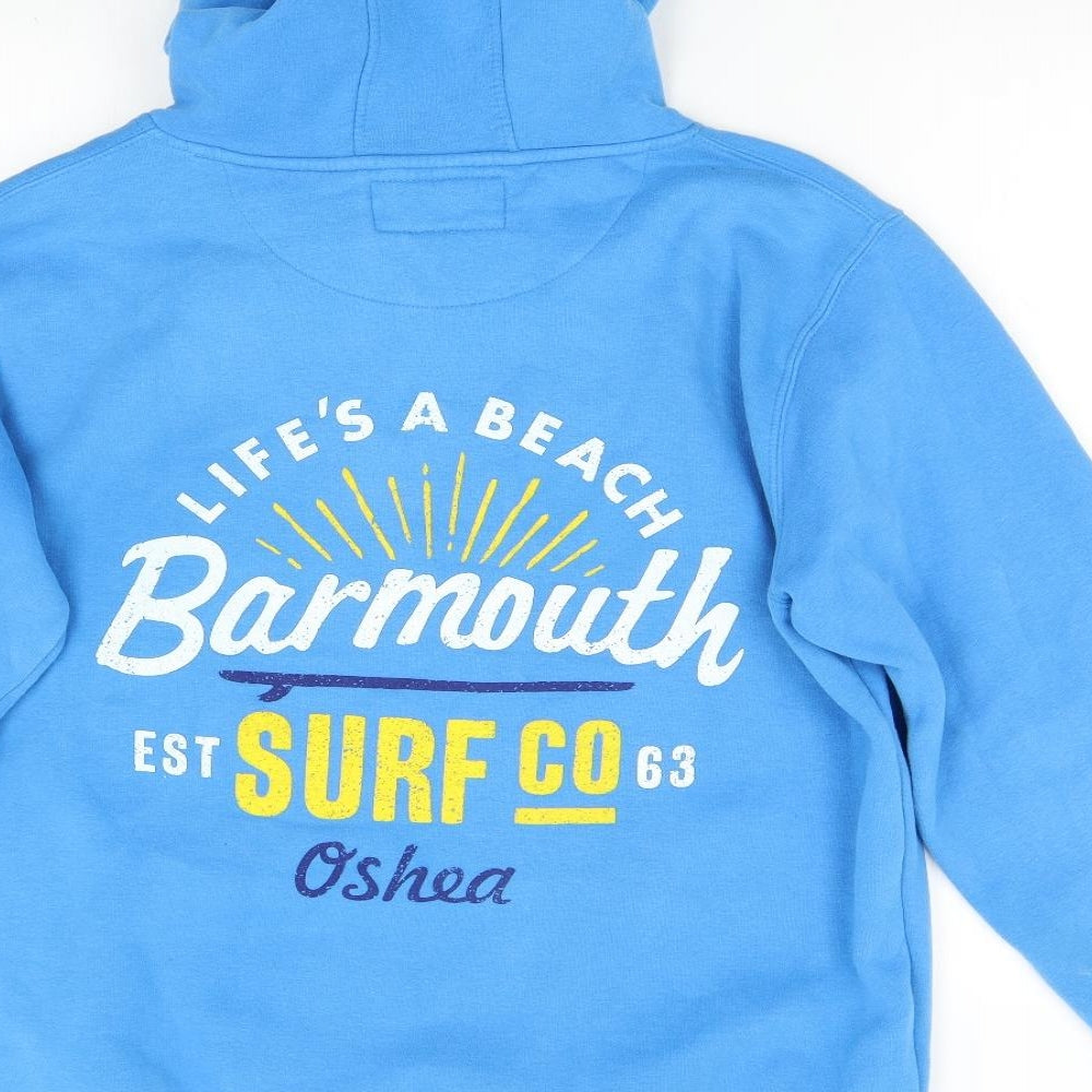 O' Shea Mens Blue   Pullover Hoodie Size L  - Barmouth Surf