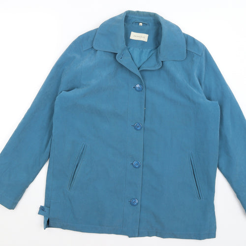 Danni Mac Womens Blue   Jacket  Size M