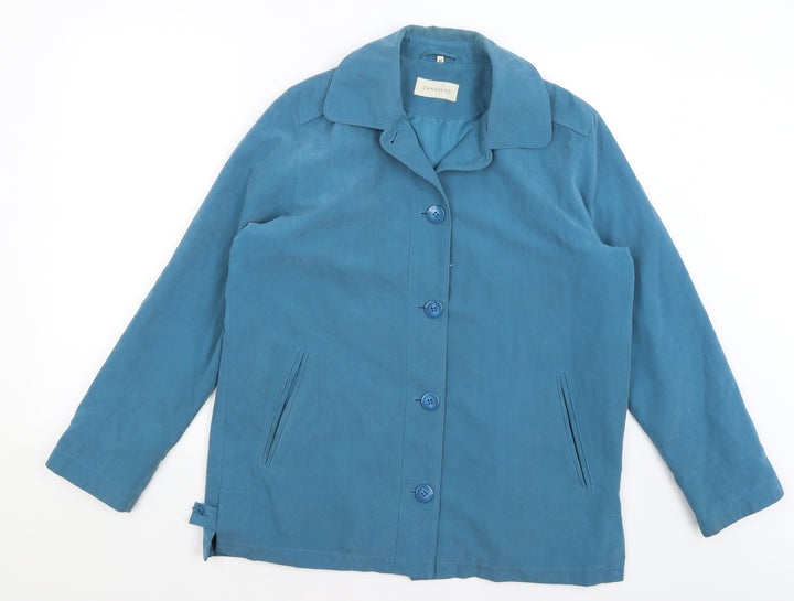 Danni Mac Womens Blue Jacket Size M