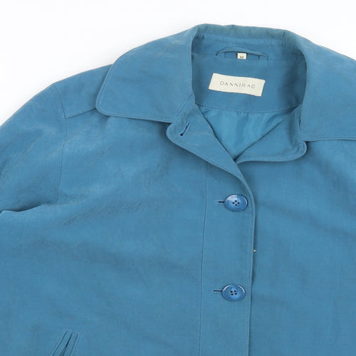Danni Mac Womens Blue   Jacket  Size M