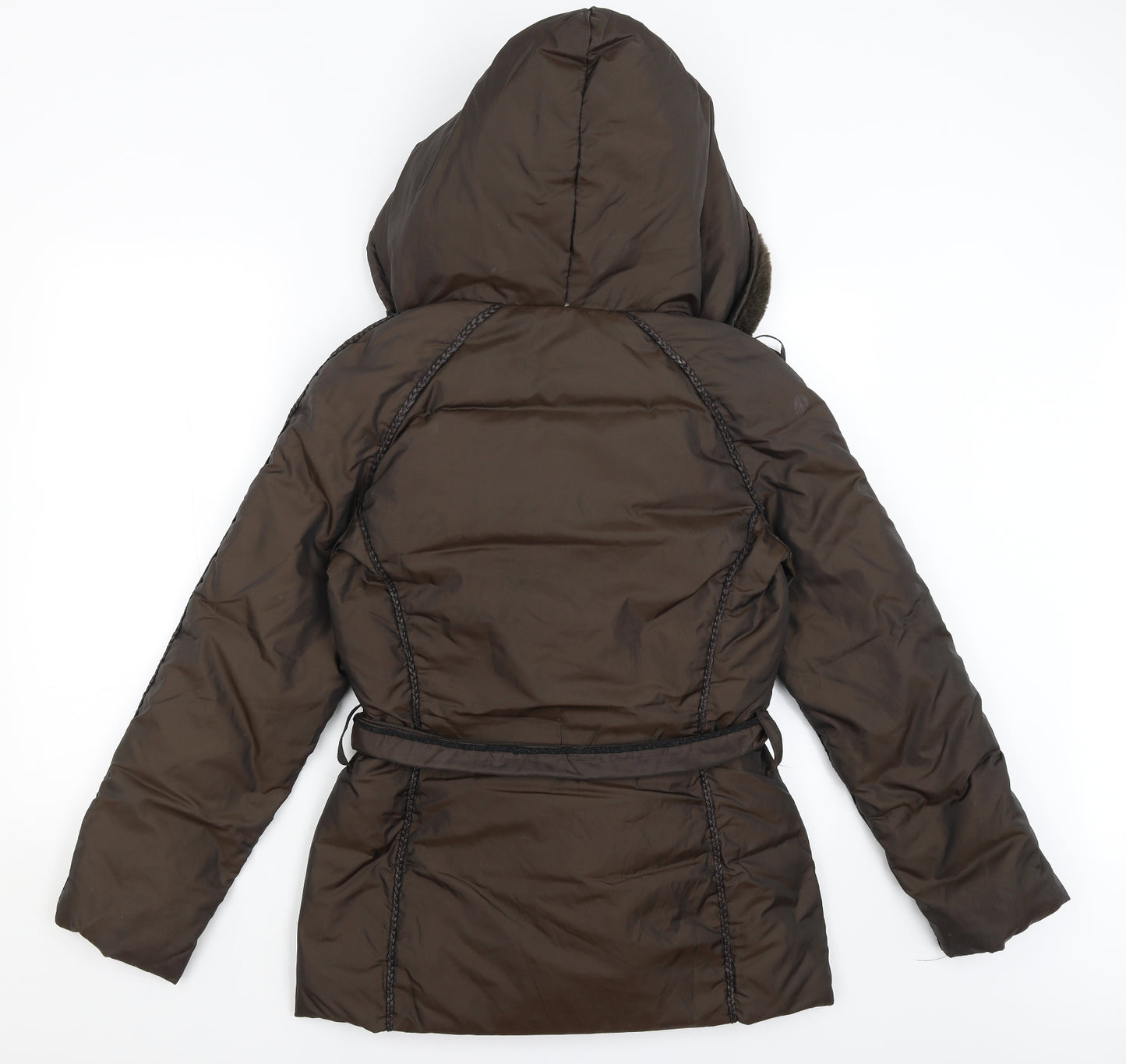Zara Womens Brown   Puffer Jacket Coat Size M