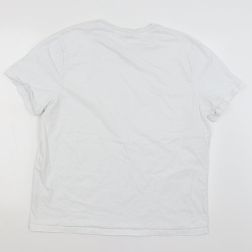 Nutmeg Mens White    T-Shirt Size XL