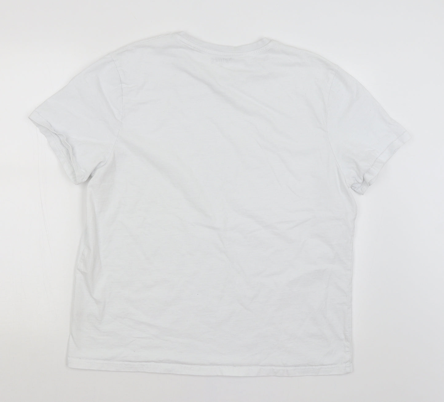 Nutmeg Mens White    T-Shirt Size XL