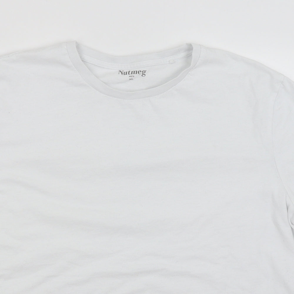 Nutmeg Mens White    T-Shirt Size XL