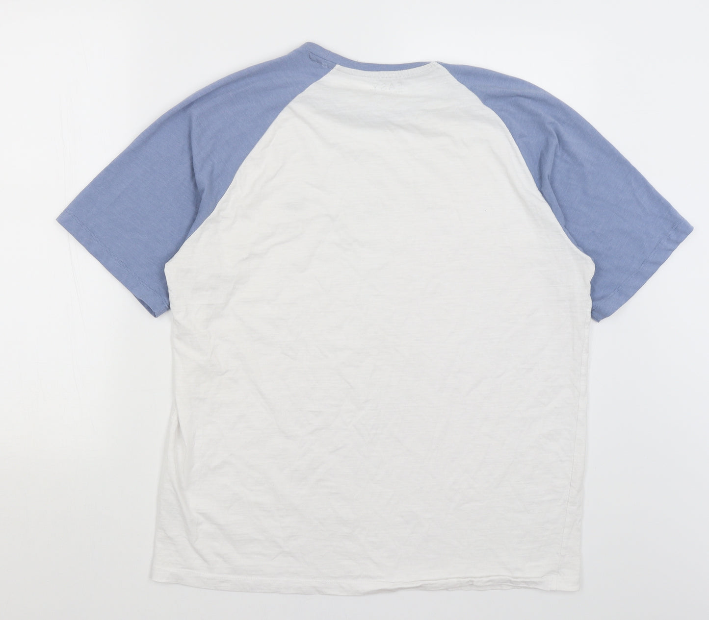 Easy Mens White    T-Shirt Size XL