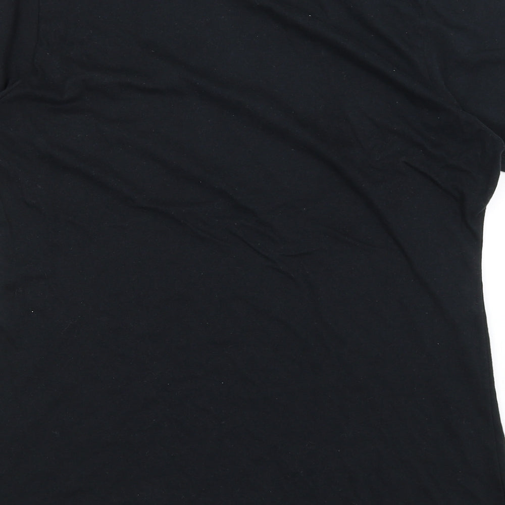 Port & Co Womens Black   Basic T-Shirt Size L  - Mummy Shark