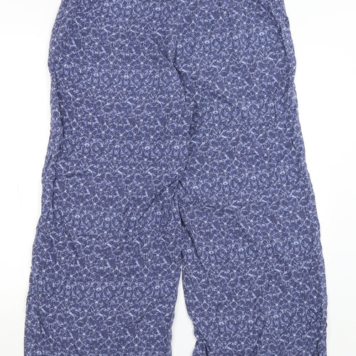 M&S Womens Blue   Trousers  Size 14 L26 in