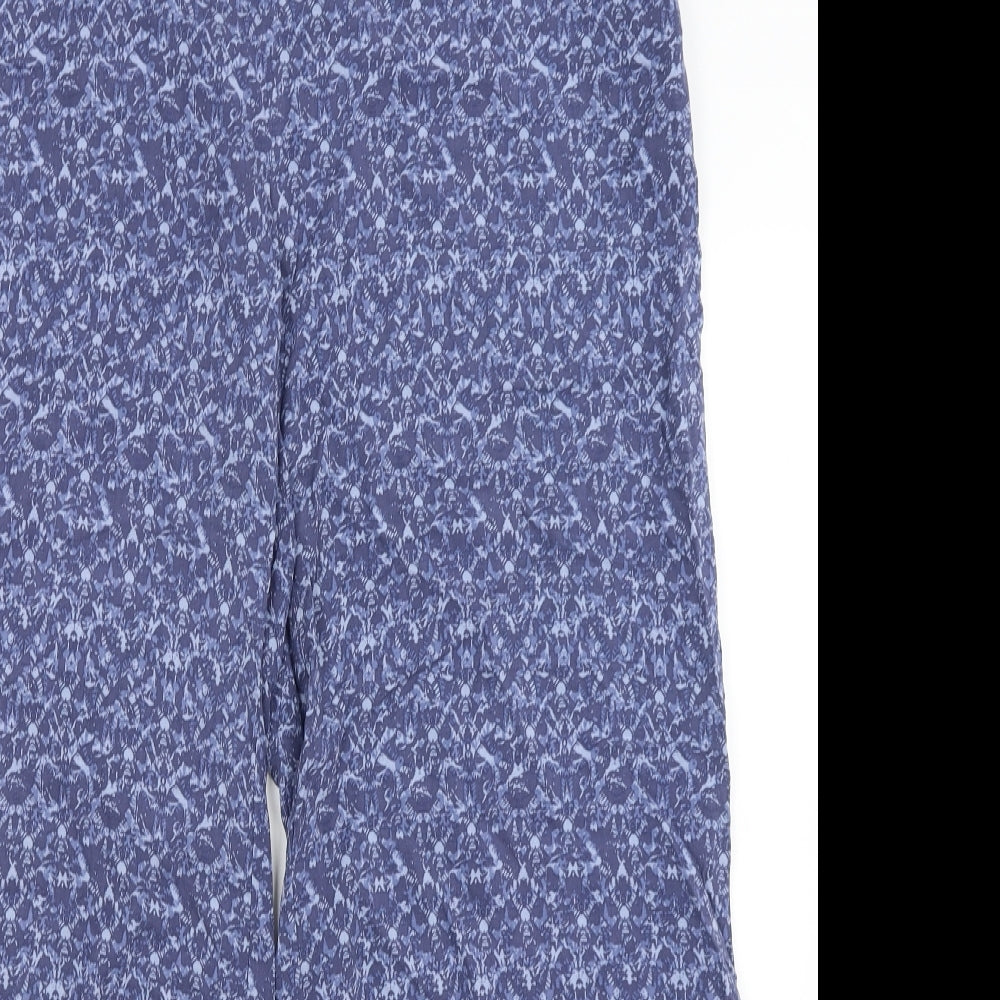 M&S Womens Blue   Trousers  Size 14 L26 in