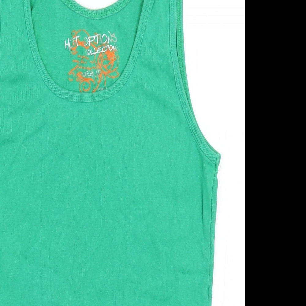 Hot Options Womens Green   Basic Tank Size 12