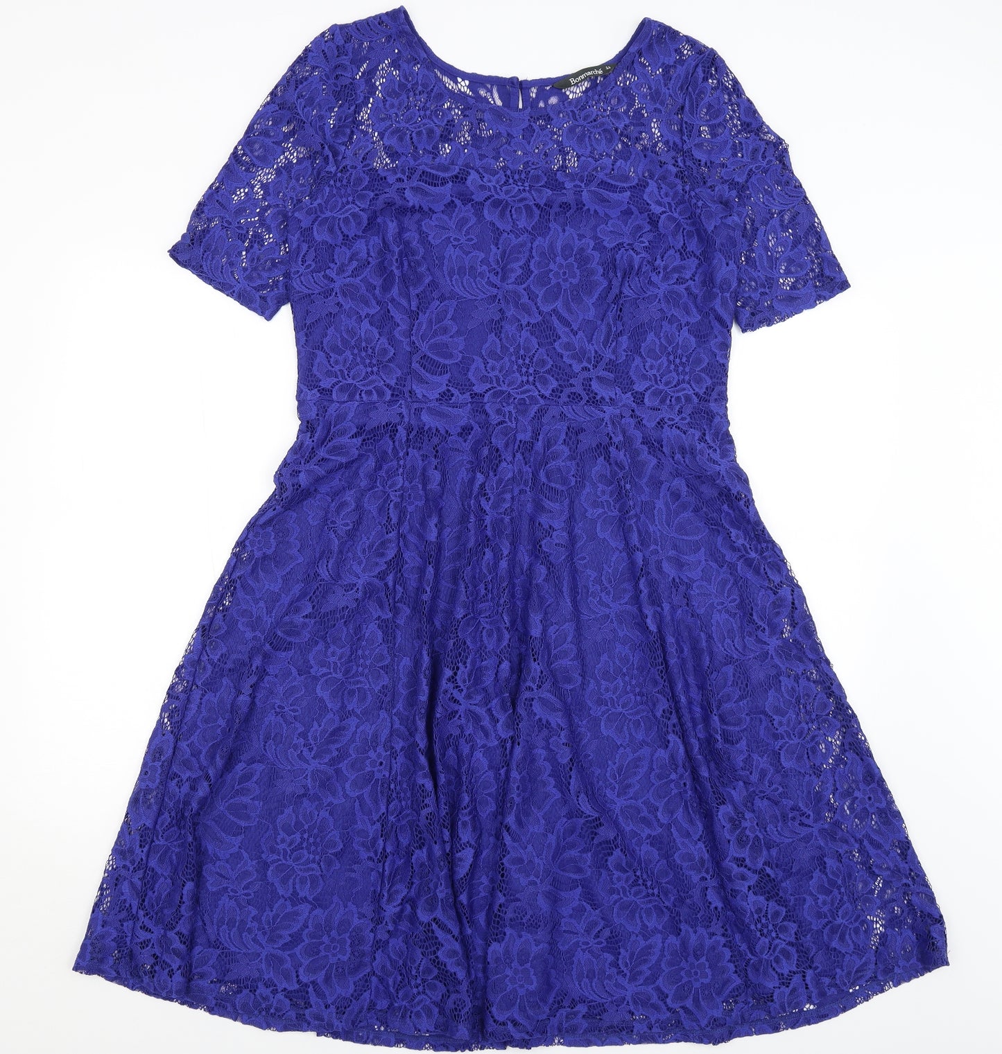 Bonmarche Womens Blue   Fit & Flare  Size 14