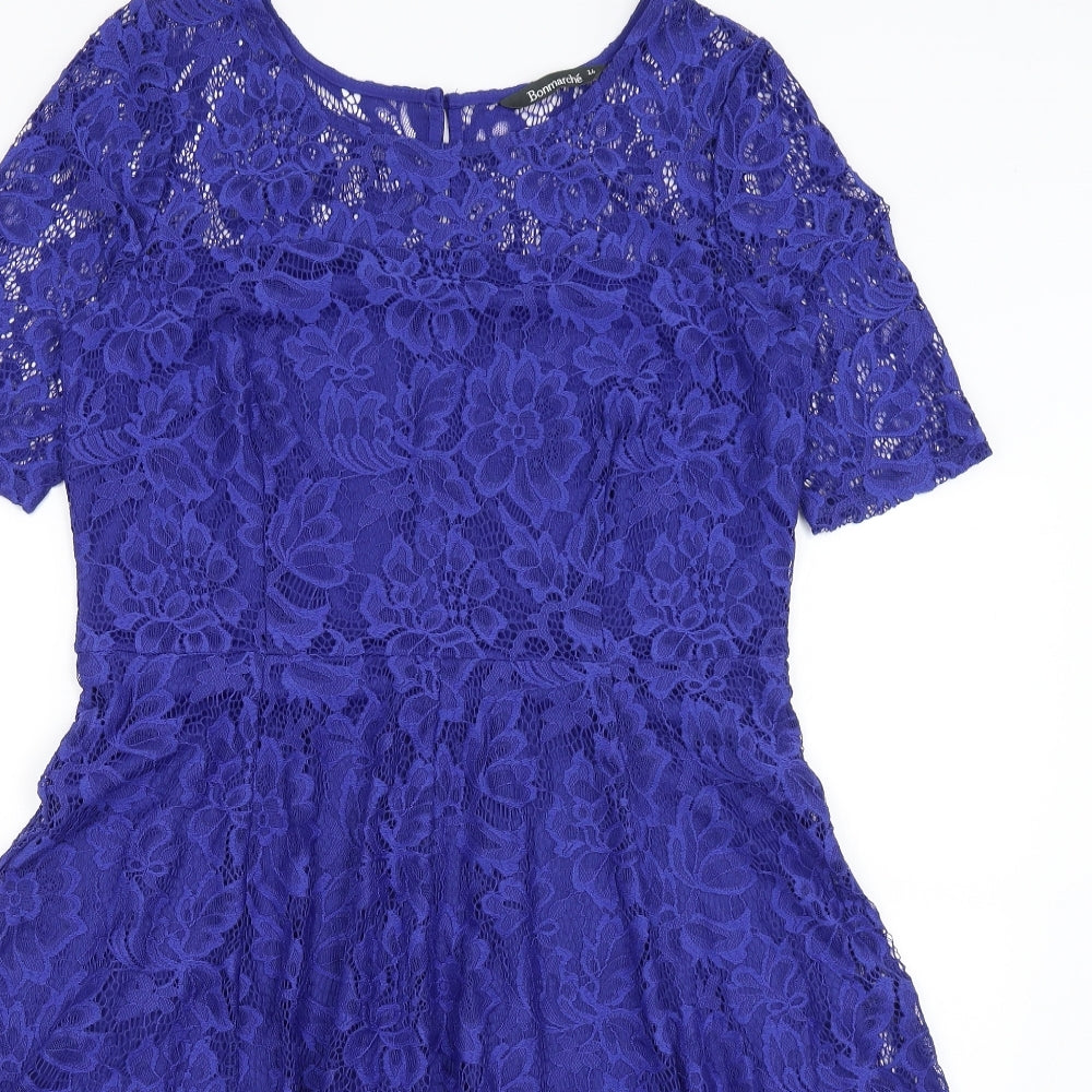 Bonmarche Womens Blue   Fit & Flare  Size 14