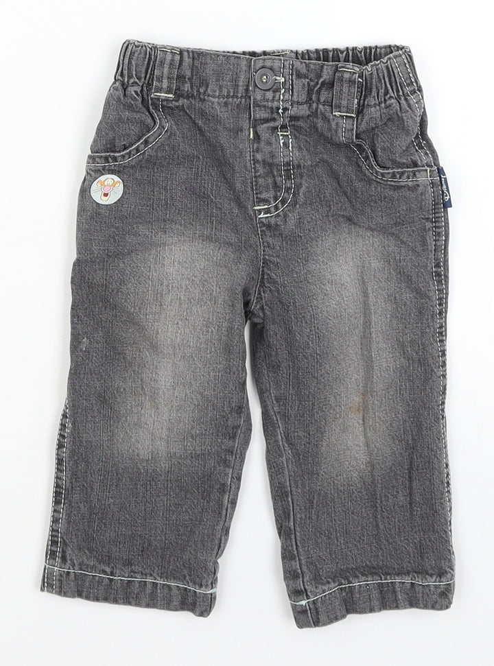 Disney Baby Grey   Capri Jeans Size 6-9 Months  - Tigger