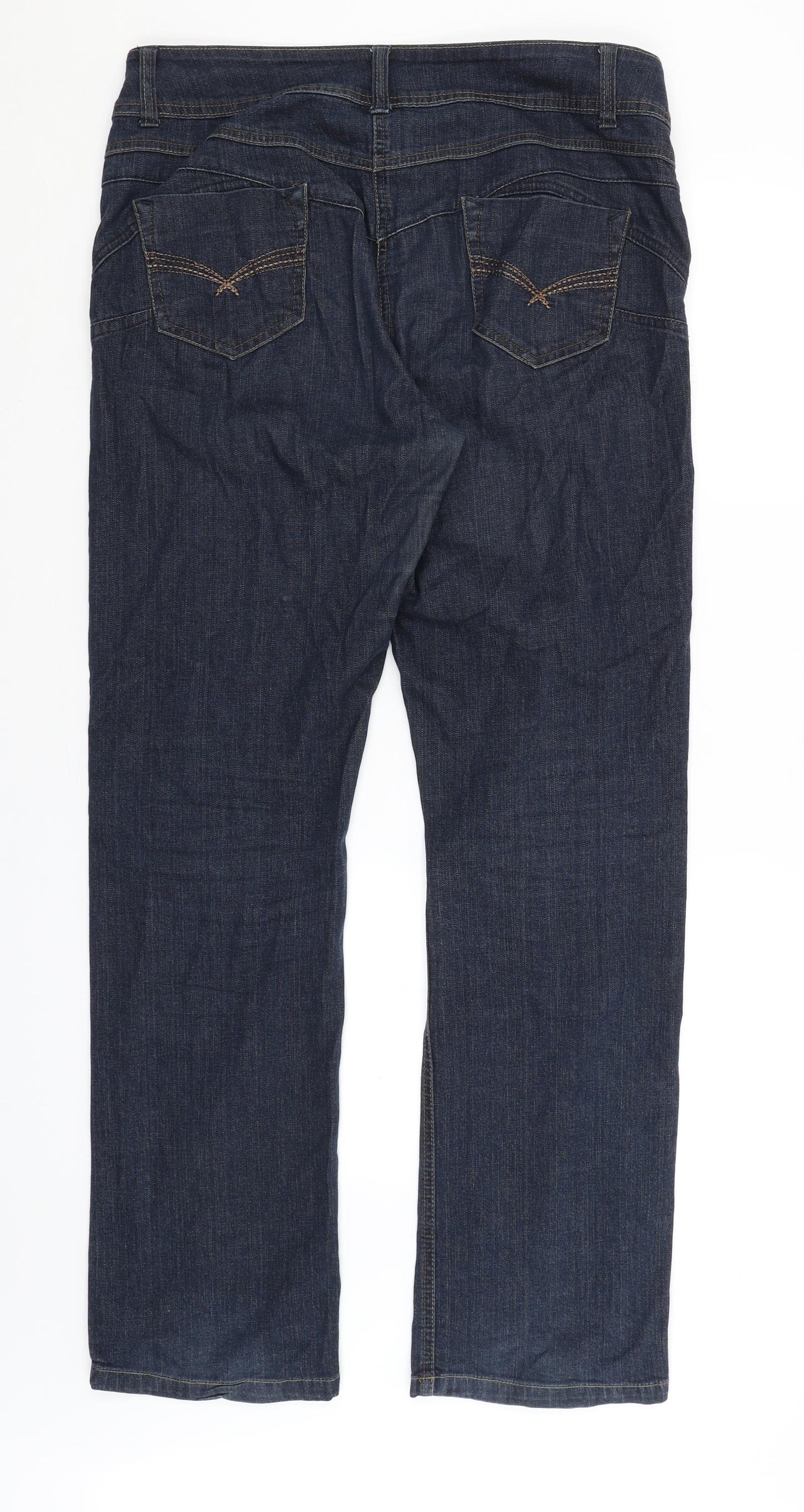 George Womens Blue   Straight Jeans Size 14 L32 in