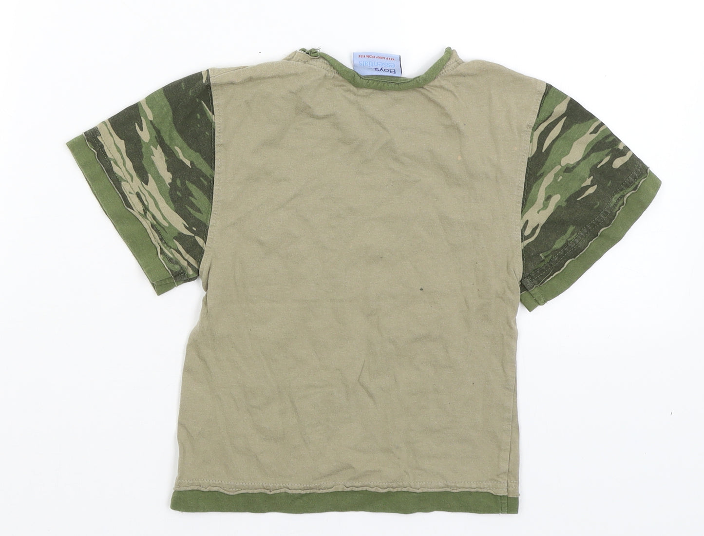 Boys Essentials Boys Green   Basic T-Shirt Size 4-5 Years