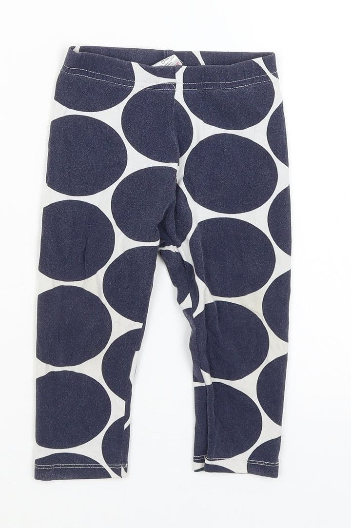 NEXT Baby Blue Polka Dot  Capri Trousers Size 12-18 Months