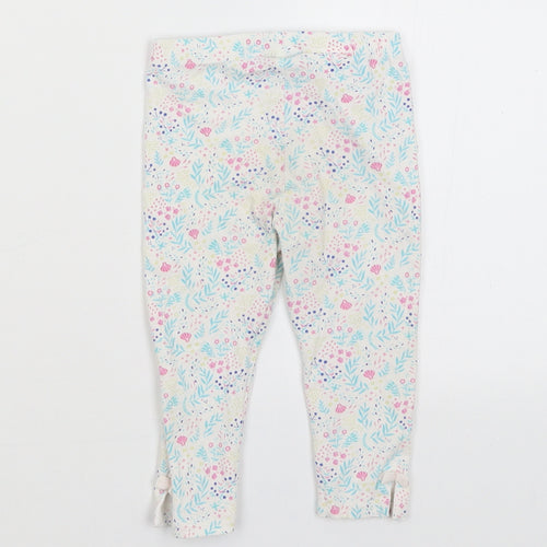 Sergeant Major Baby White Floral  Capri Trousers Size 18 Months