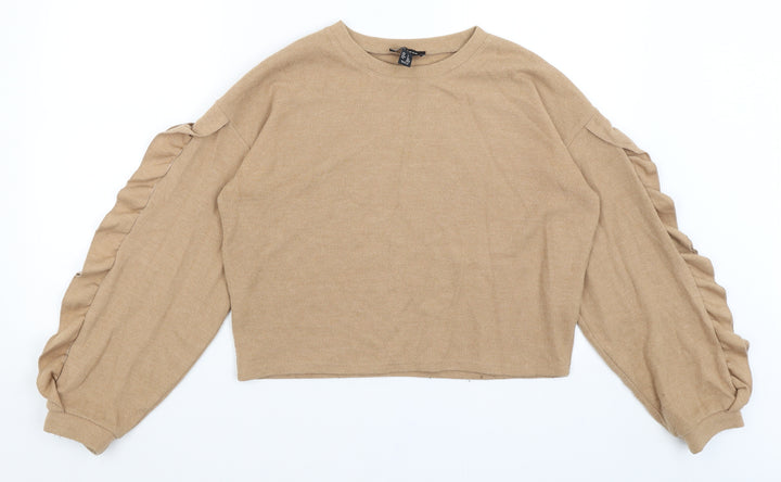 New Look Womens Brown Pullover Jumper Size S