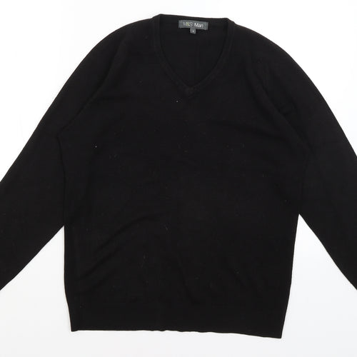 m&s Mens Black   Pullover Jumper Size S