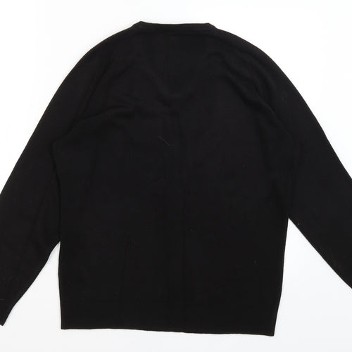 m&s Mens Black   Pullover Jumper Size S
