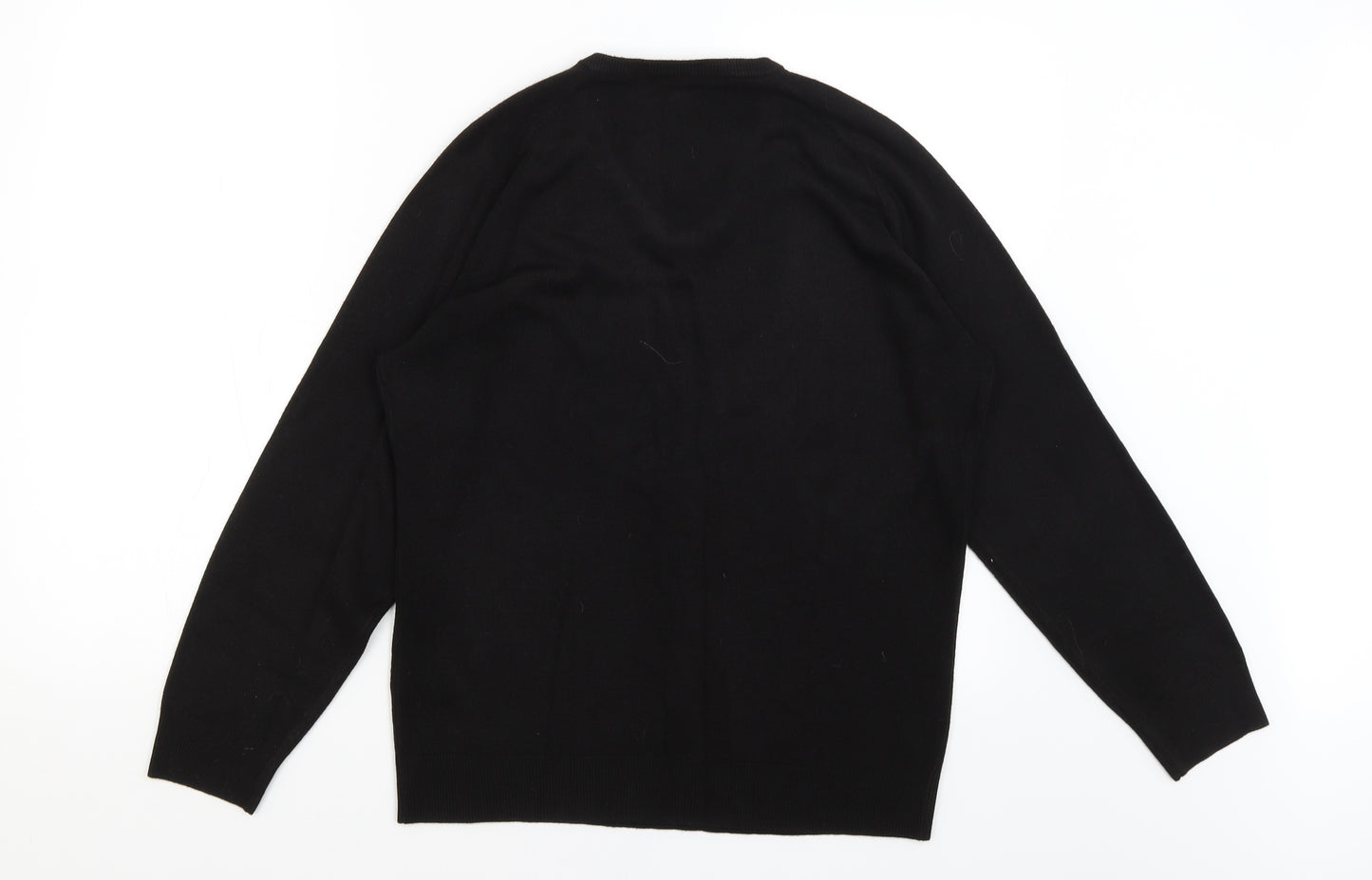 m&s Mens Black   Pullover Jumper Size S