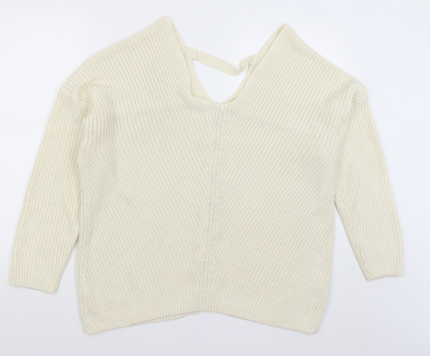 New Look Womens Ivory   Pullover Jumper Size M