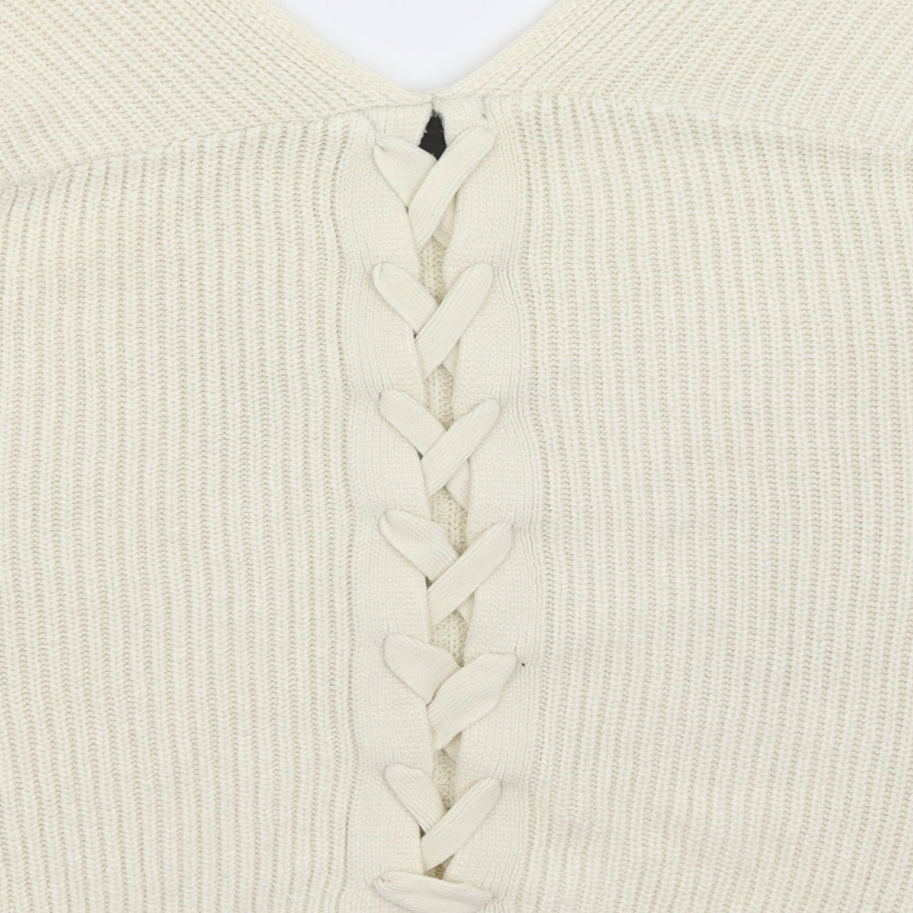 New Look Womens Ivory   Pullover Jumper Size M