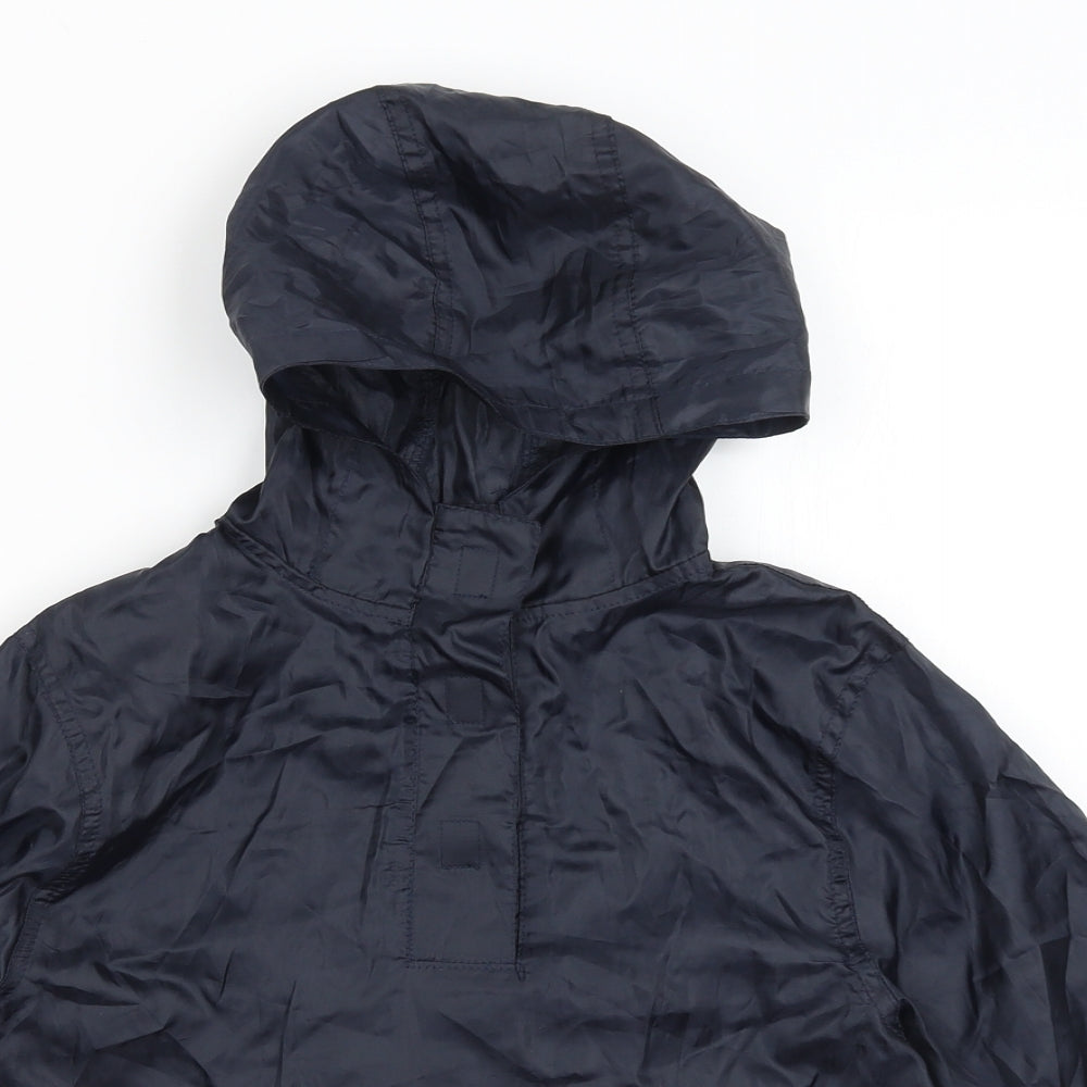 George Boys Blue   Anorak Coat Size 7-8 Years